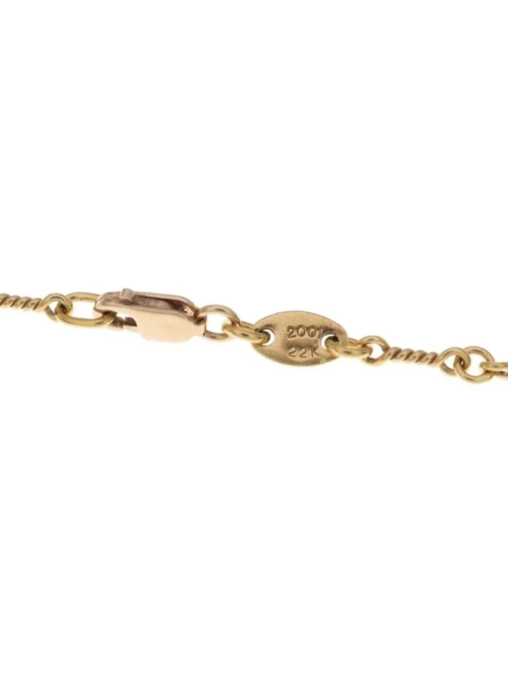 Chrome Hearts 22K Neckchain Twist Chain Necklace Gold
